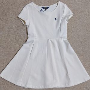 Girl's Cream Colored Polo Dress NWT